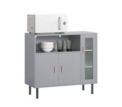 Aparador de cozinha com 3 portas FSB82-HG SoBuy