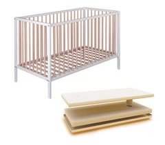 Berço Laponia + colchão sanitário Ternum + 4 rodas