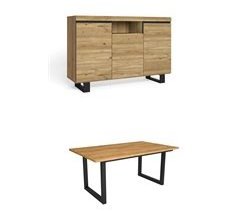 Conjunto de móveis para sala, mesa, aparador