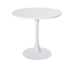 MEUBLES COSY Mesa Redonda Moderna De Metal E Madeira 80x49