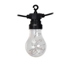 Well Home Garland de 10 luzes LED quentes com temporizador