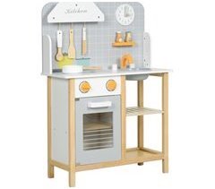 Cozinha de Brinquedo MDF e Madeira de Pinho AIYAPLAY