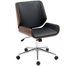 Cadeira de Escritório PU, Espuma, Aço e Madeira de Álamo Vinsetto