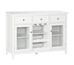 Aparador de Cozinha MDF, Madeira de Melamina e Vidro HOMCOM 120