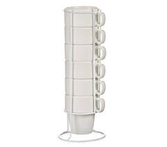 Conjunto de 6 xícaras empilháveis ​​de porcelana 36 coleção VESSIA