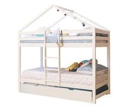 Beliche casinha + cama com gavetão