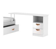 Escrivaninha + cômoda puxador couro 150x45