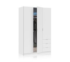 Roupeiro Hexa 3 portas 3 gavetas 121