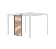 Persiana alumínio efeito madeira para pérgola Triomphe 123x6