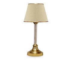 Candeeiro de mesa Paisley 1xE27 com abajur em tecido [lux.pro].