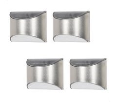 Aktive Conjunto de 4 apliques solares LED de parede 5-10 lúmens