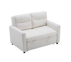 Sofá-cama 2 lugares veludo encosto ajustável