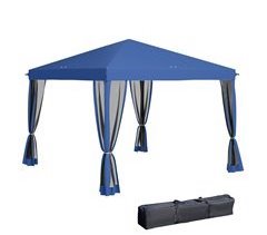 Tenda Dobrável Metal, Malha e Tecido Oxford Outsunny