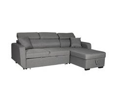 WARREN sofá-cama de canto de 3 lugares