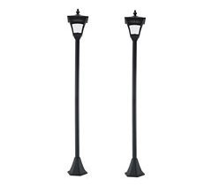 Conjunto de 2 Candeeiros Solares Plastico Outsunny