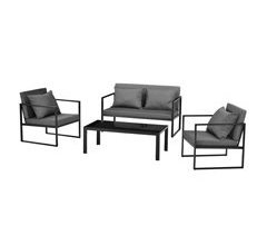 [casa.pro] Conjunto de mobiliário de jardim 2x cadeiras de jardim