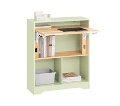 Mesa dobrável para computador com 3 prateleiras FWT104-GR SoBuy PT
