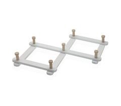 Cabide expansível de madeira IVY 5x34,5x10,8cm marca VERSA