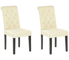 Beliani Silla de comedor VELVA