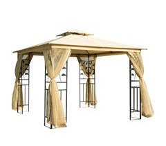 Pérgola de Exterior Aço e Poliéster Outsunny 300x300