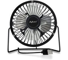 Avant Ventilador USB | Ventilador silencioso de mesa | Ventilador USB silencioso | Cabo de 1 metro incluído | 15cm 3 watts