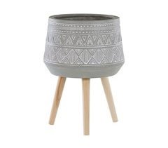 Beliani Vaso alto para plantas MALAKI