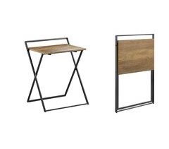 Secretária dobrável de estilo industrial FWT88-F SoBuy