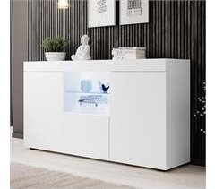 Aparador Sala de estar e jantar 3 portas LED Muebles Bonitos 150