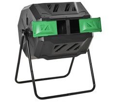 Compostor 160L Aço e PP Outsunny