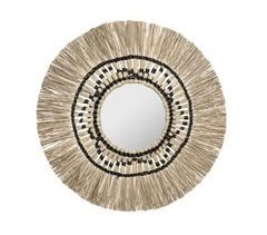 Espelho decorativo "isa" com tecido 78x78