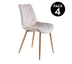 Conjunto de 4 cadeiras de jantar Marlene