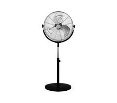 Ventilador industrial de pé de alumínio ajustável em altura 120W