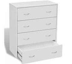 Aparador consola mueble de almacenamiento con 4 cajones