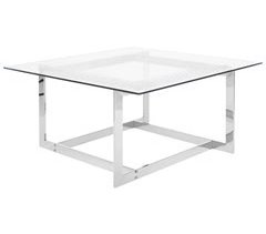 Beliani Mesa de centro CRYSTAL 80x80
