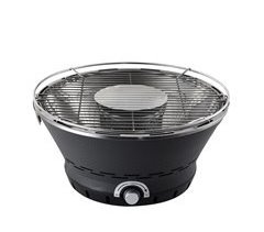 Churrasqueira de mesa a carvão com ventilador elétrico e churrasqueira Bergner