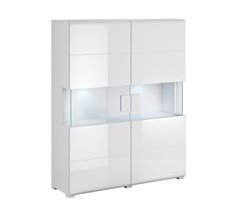 Armário de porcelana de 2 portas com LED Jules