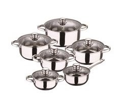 Conjunto de panelas Well Home de 12 peças com base de indução