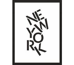 Pintura NYC 40x30cm marca MARCOMUEBLE 