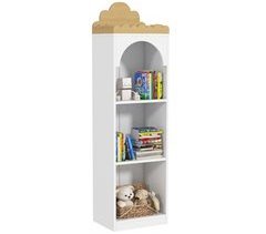 Estante de Livros para Crianças MDF e Madeira de Pinho AIYAPLAY