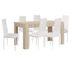 Mesa extensível de jantar ou cozinha + 6 cadeiras 178x80