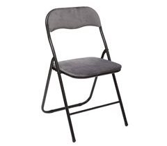 WELL HOME - Cadeira Dobrável de Veludo