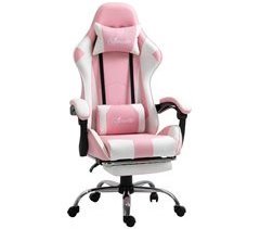 Cadeira de Gaming Espuma, plástico, aço e PVC Vinsetto