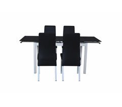 Set de Mesa de sala de jantar extensível + 4 cadeiras TOKYO