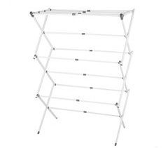 Max Home Estendal dobrável de 3 alturas com barra extensível