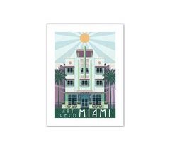 Gravura MIAMI 40x30cm marca MARCOMUEBLE 