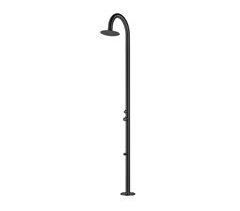 Chuveiro PALAU Sined com chuveiro superior em aço inoxidável 316L Mixer and Foot Wash, Satin Black