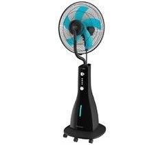 Cecotec Ventoinha nebulizador com 90 W e depósito de 3 litros, 3 velocidades, oscilação, temporizador 2 h, 16 polegadas, 5 pás, rodas, fácil de usar e de máxima segurança.