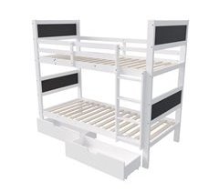 cama, escadas, cama de madeira maciça