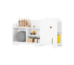 Estante para crianças em forma de elefante KMB62-W SoBuy