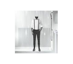 Coleção Spirella Dandy, cortina de chuveiro têxtil